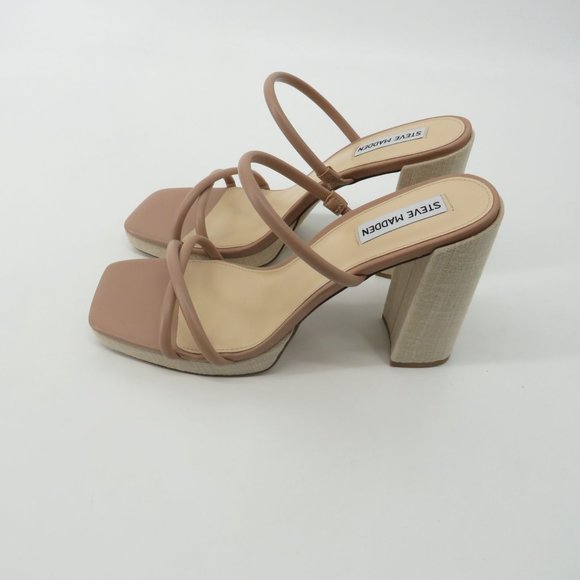 Steve Madden JoJo Women's Tan Slip On Sandal Size 11 NIB $100 - Picture 3 of 8